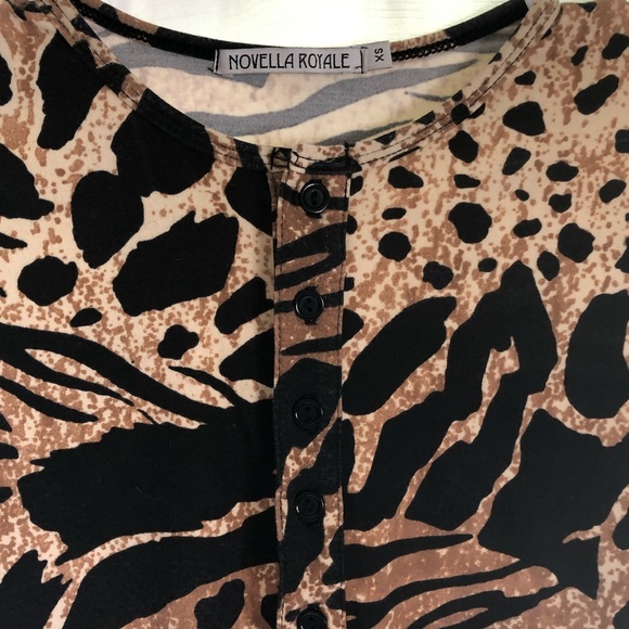 💛Novella Royale💛 Budapest Leopard Bodysuit XS - Picture 1 of 4